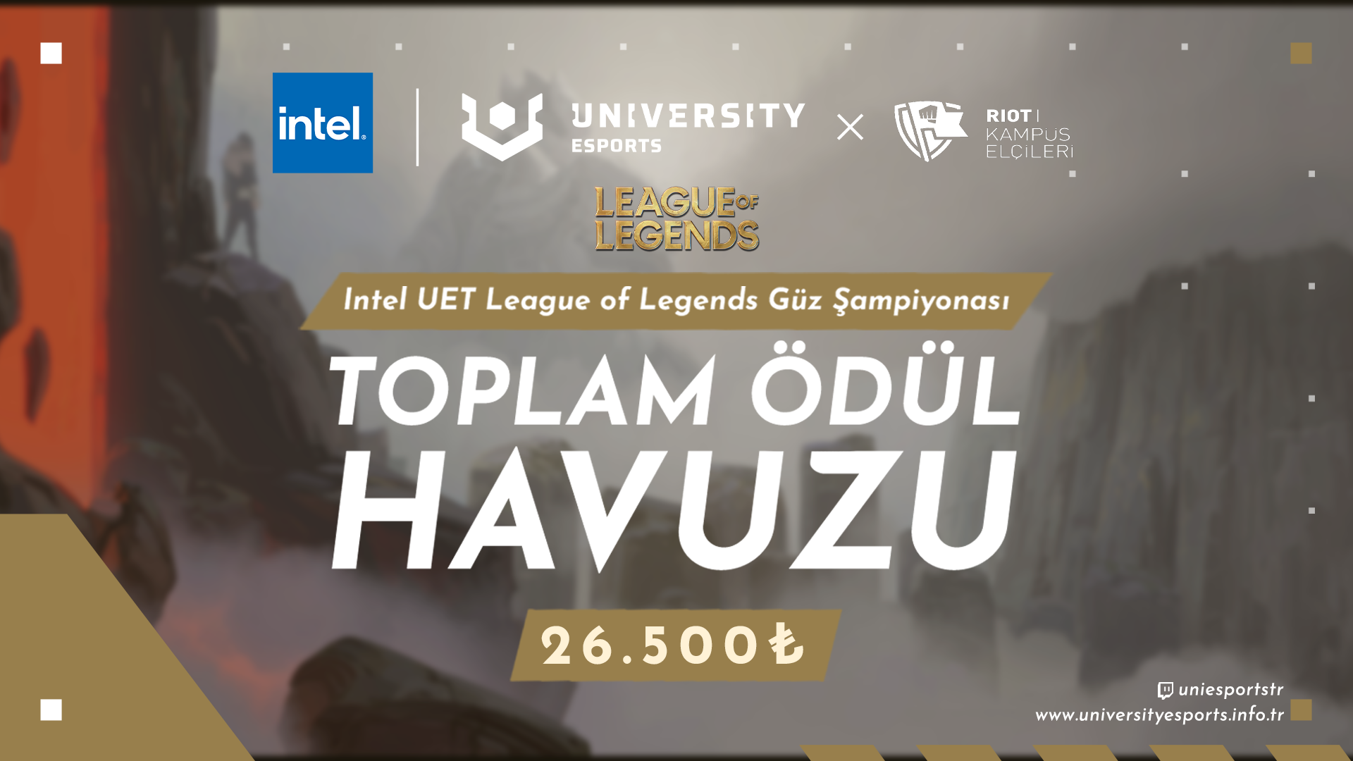 Intel UNIVERSITY Esports Türkiye’de Güz sezonu Riot Kampüs Elçileri Programı (KEP) ortaklığıyla devam ediyor