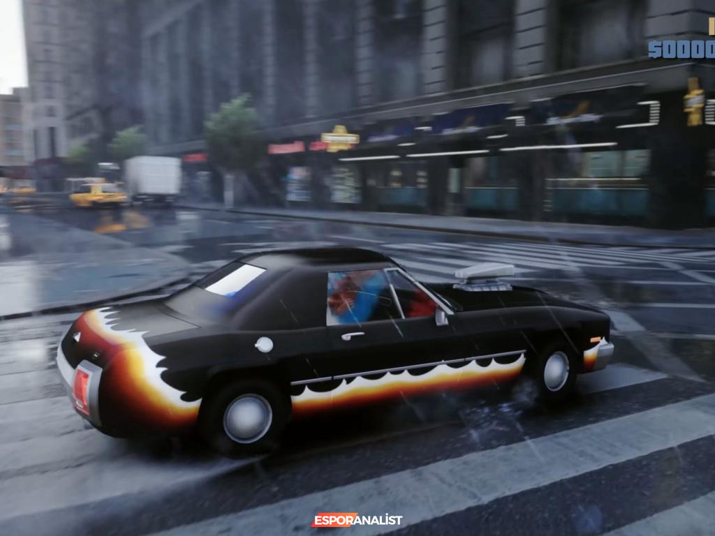 GTA 3'ün Unreal Engine 5 Modu: Liberty City Yeniden Canlandı!