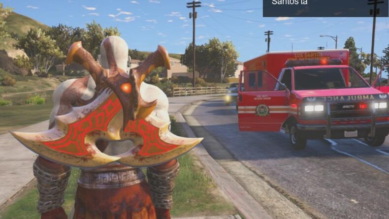 Grand Theft Auto 5 İçin God of War Modu: Kratos Los Santos’ta