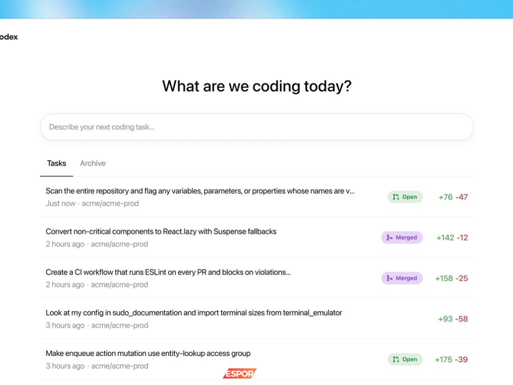 OpenAI, Yeni Yapay Zeka Kodlama Ajanı Codex’i Tanıttı!
