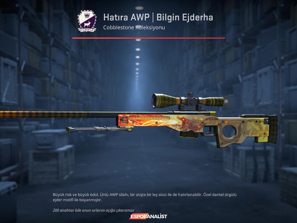 3) Souvenir AWP | Dragon Lore – 38.000$ - 480.000$