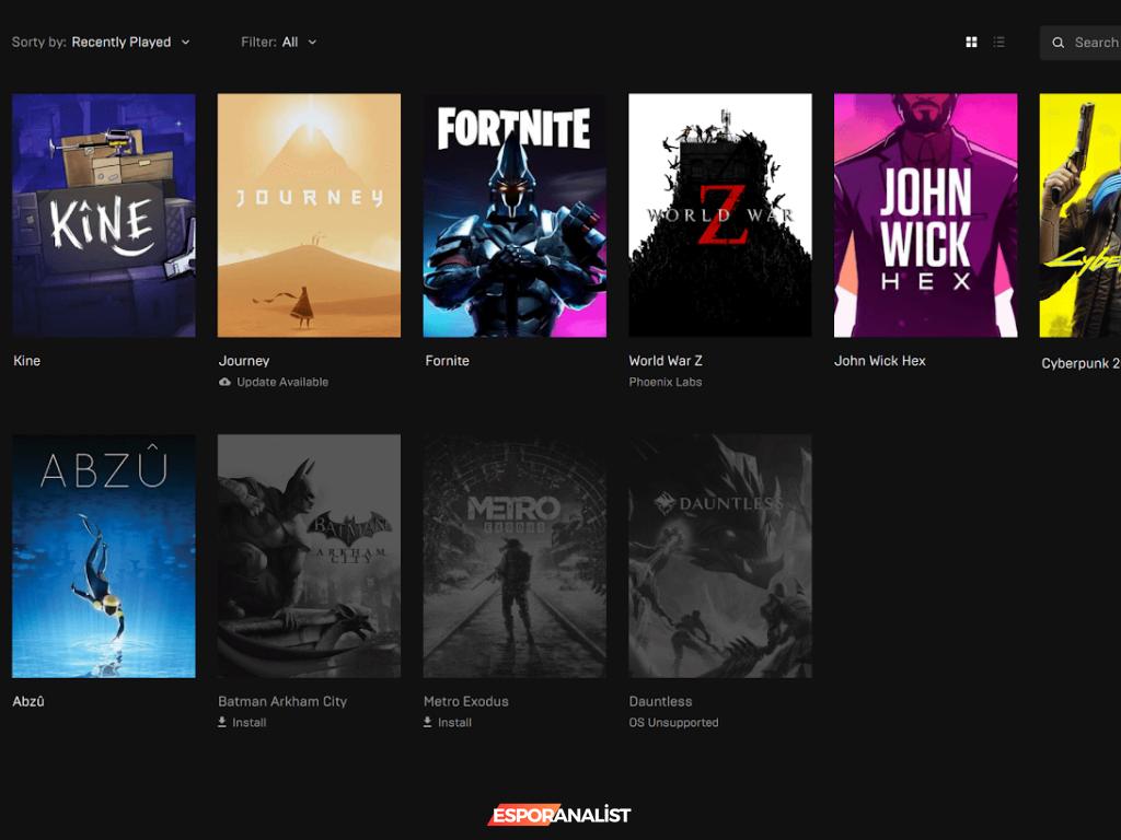 Epic Games Store Hayatımıza Renk Katıyor!