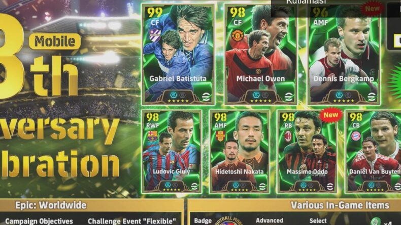 KONAMI’den eFootball™ Mobile’ın 8. Yıl Dönümü Kutlaması
