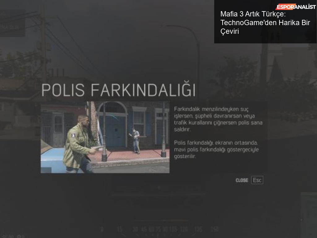 Mafia 3 Artık Türkçe! TechnoGame'den Harika Bir Çeviri Daha