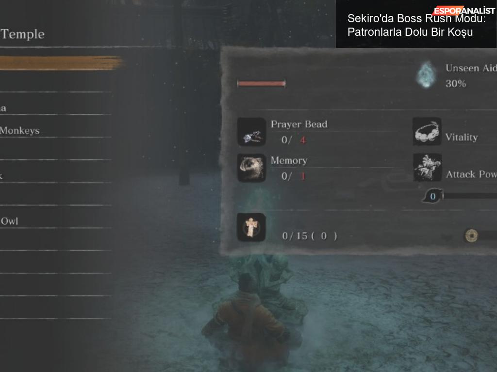 Sekiro'da Boss Rush Modu: Patronlarla Dolu Bir Koşu!