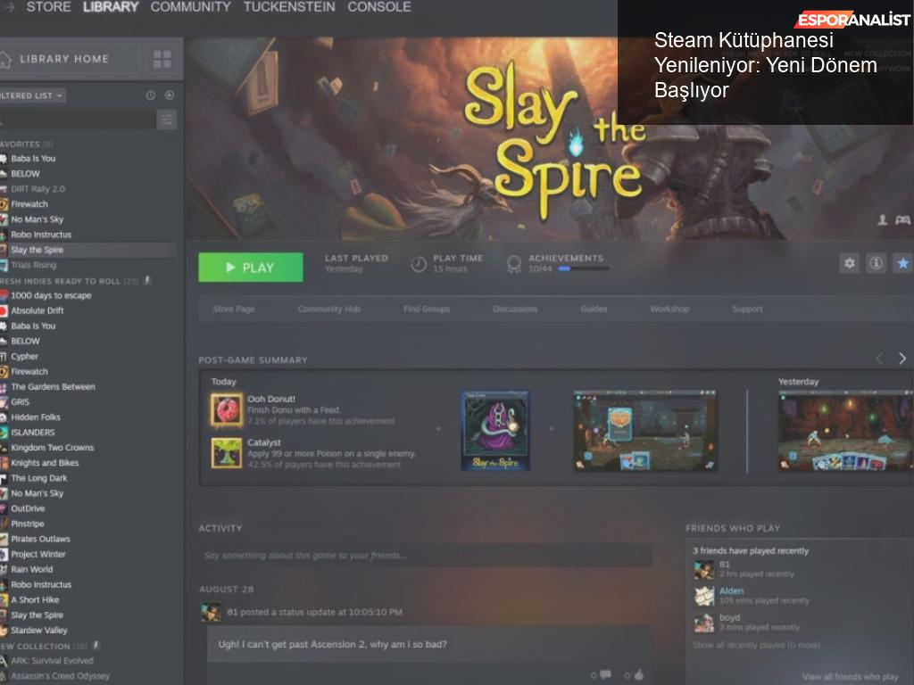 Steam Kütüphanesi Yenileniyor: Bekleyiş Sona Erdi!