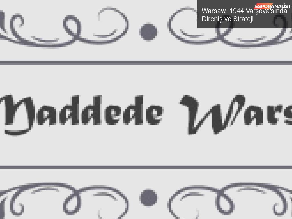 Haftalık Beklediğimiz Indie'ler: Warsaw