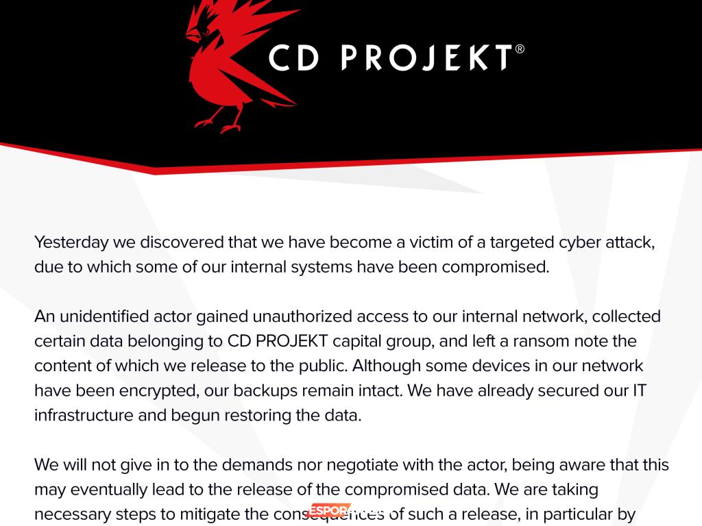 CD Projekt Red'in Veri Sızıntısı: Hackerın Tehditleri ve Oyun Dünyasında Yansımaları