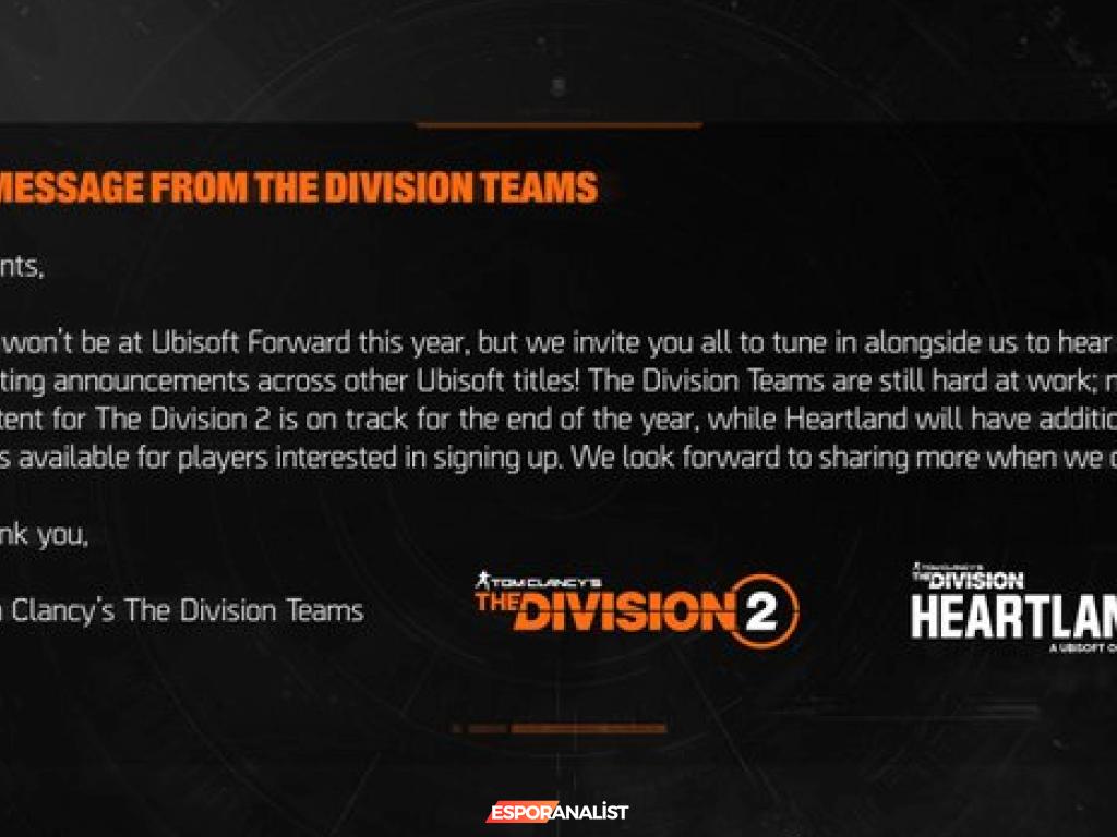 E3 2021'de The Division ve Prince of Persia'nın Yer Almaması