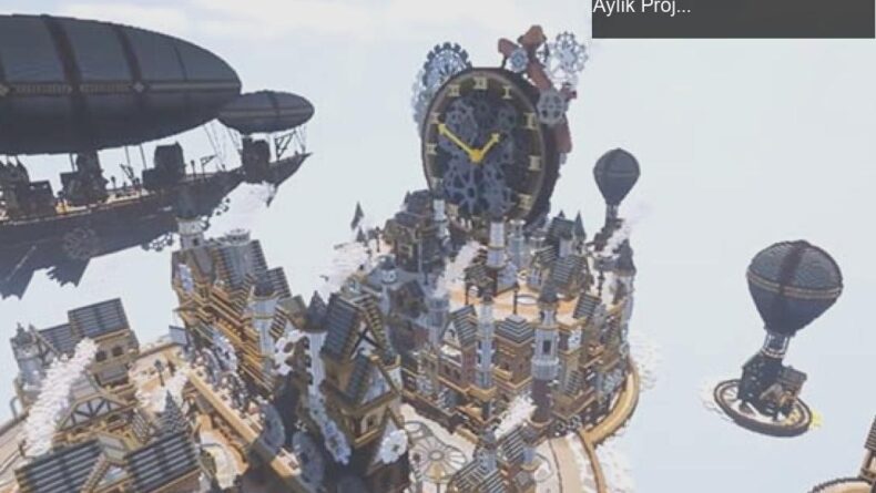 Minecraft’ta Devasa Steampunk Şehri: Aderlyon Ekibinin 7 Aylık Projesi
