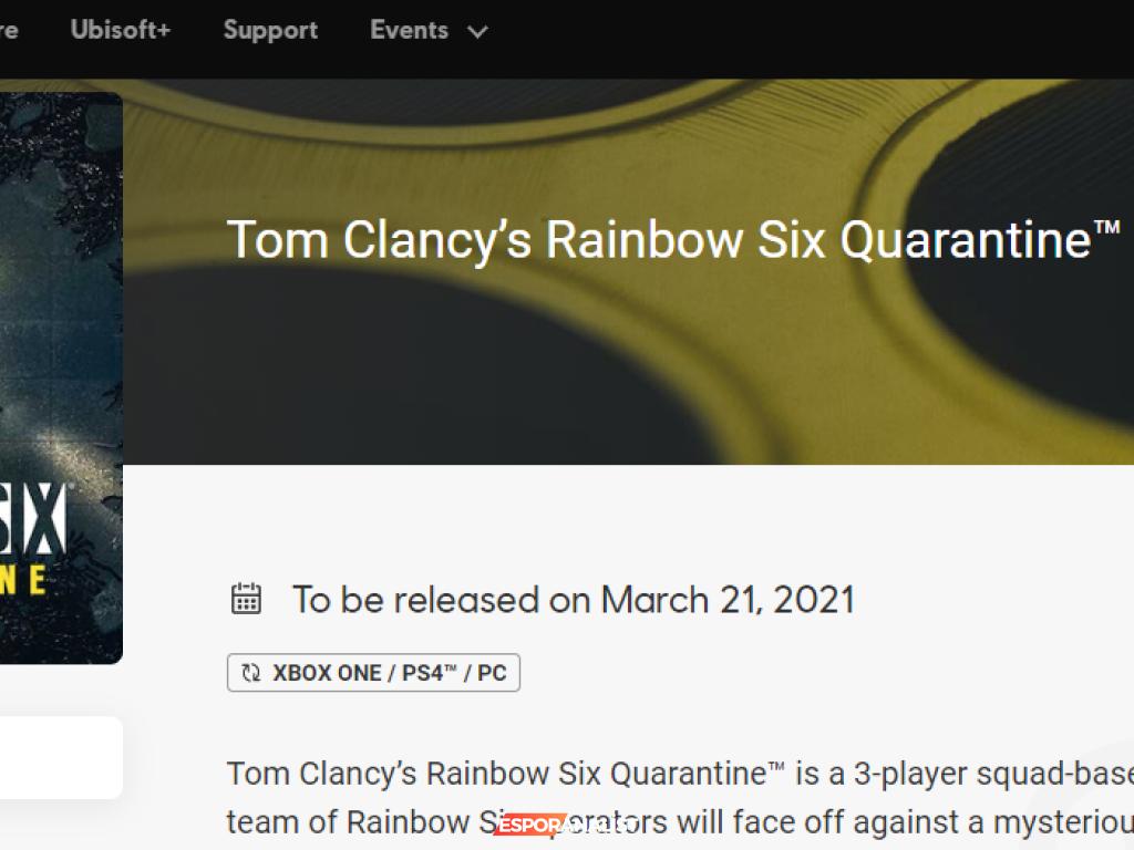 Rainbow Six Quarantine Çıkış Tarihi Hatalı Olarak Açıklandı
