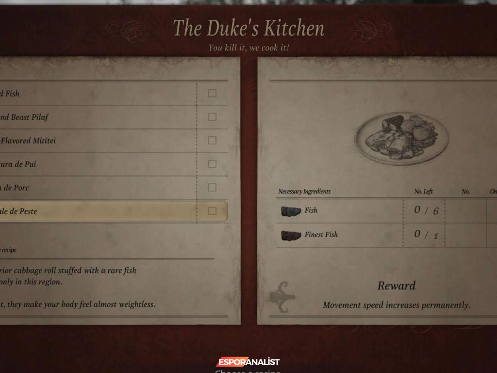Resident Evil Village: Duke'un Mutfağındaki Lezzetli Yemekler