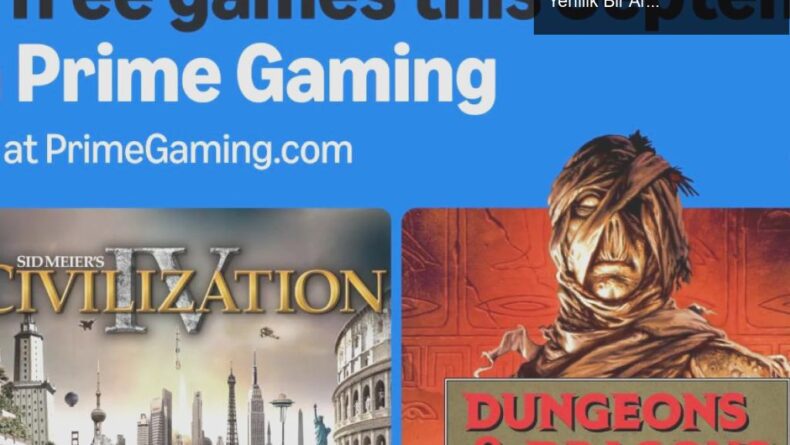 Amazon Prime Gaming Eylül 2023 Oyunları: Nostalji ve Yenilik Bir Arada