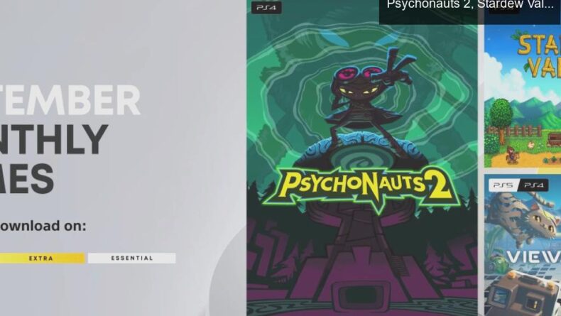 Eylül Ayında PS Plus Essential Oyunları: Psychonauts 2, Stardew Valley ve Viewfinder