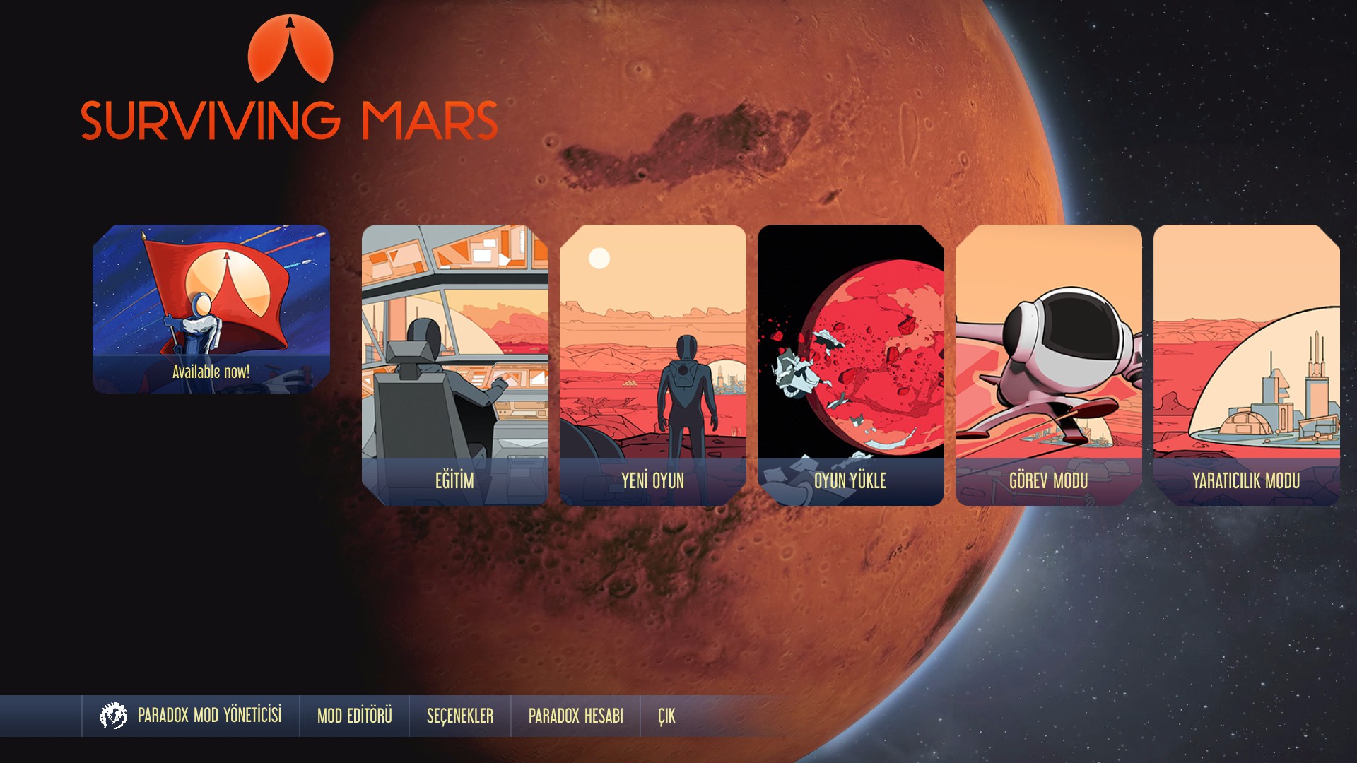 Mars'ta Türkçe! Surviving Mars'ın Yeni Güncellemesiyle Oyun Deneyimi Zenginleşiyor