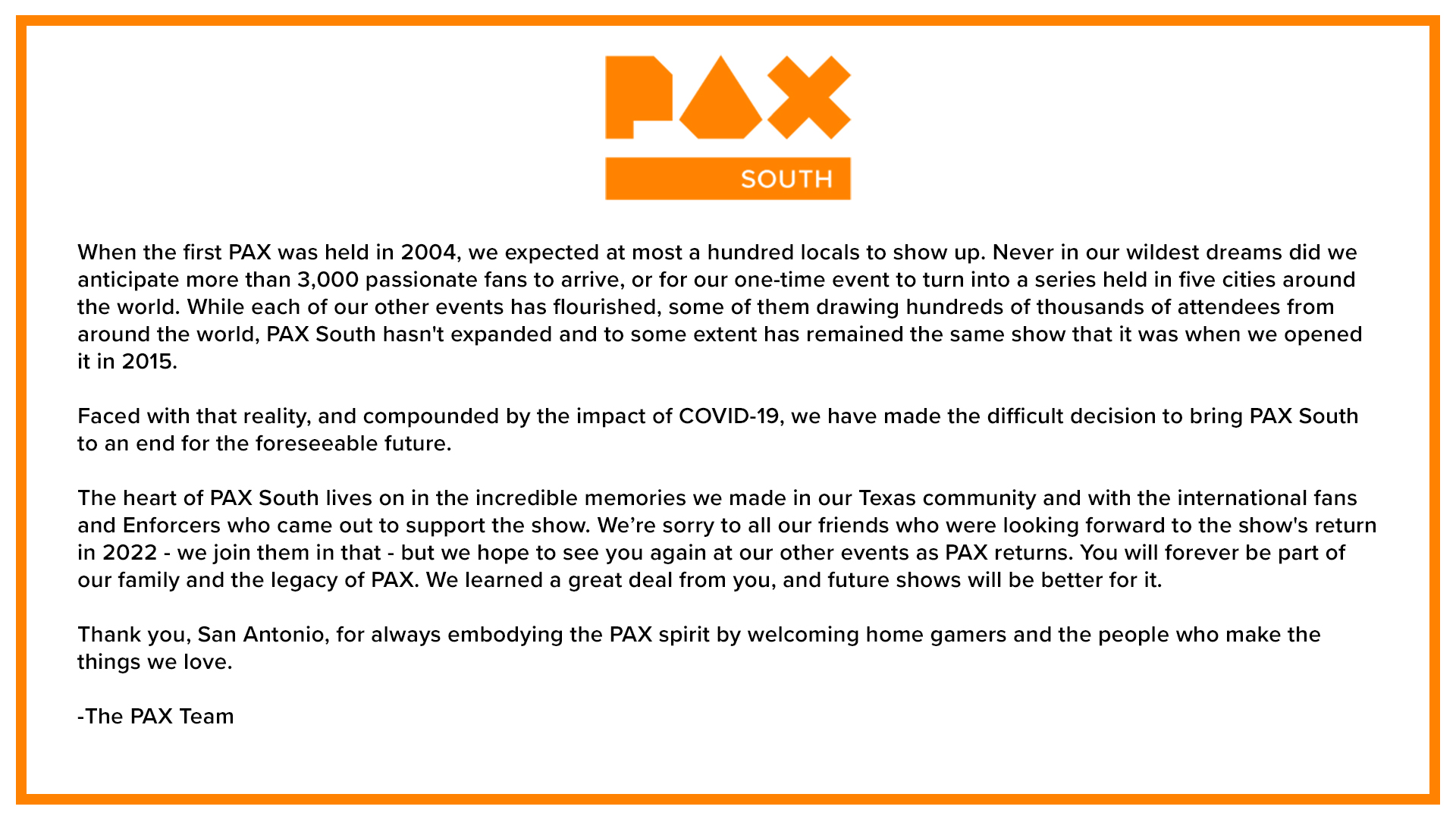 PAX South'un İptali: Oyunseverler İçin Bir Hayal Kırıklığı mı?