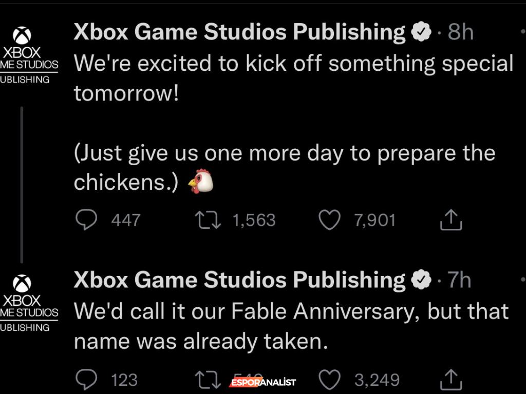 Xbox'tan Gizemli Tavuk Mesajı: Fable Duyurusu mu Geliyor?