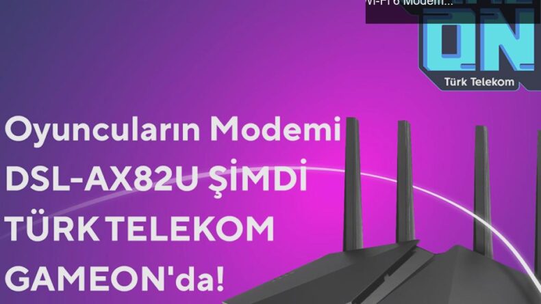 ASUS DSL-AX82U: Oyunseverler için Yüksek Performanslı Wi-Fi 6 Modem-Router Çözümü
