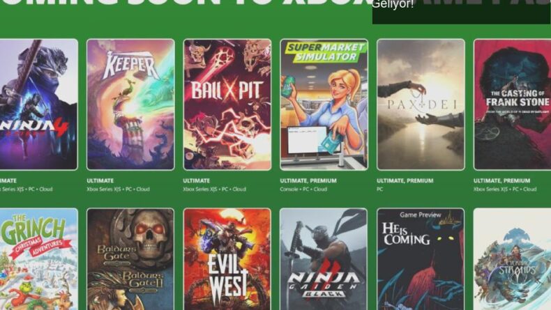 Ekim 2025’te Xbox Game Pass’te Heyecan Verici Yeni Oyunlar Geliyor!