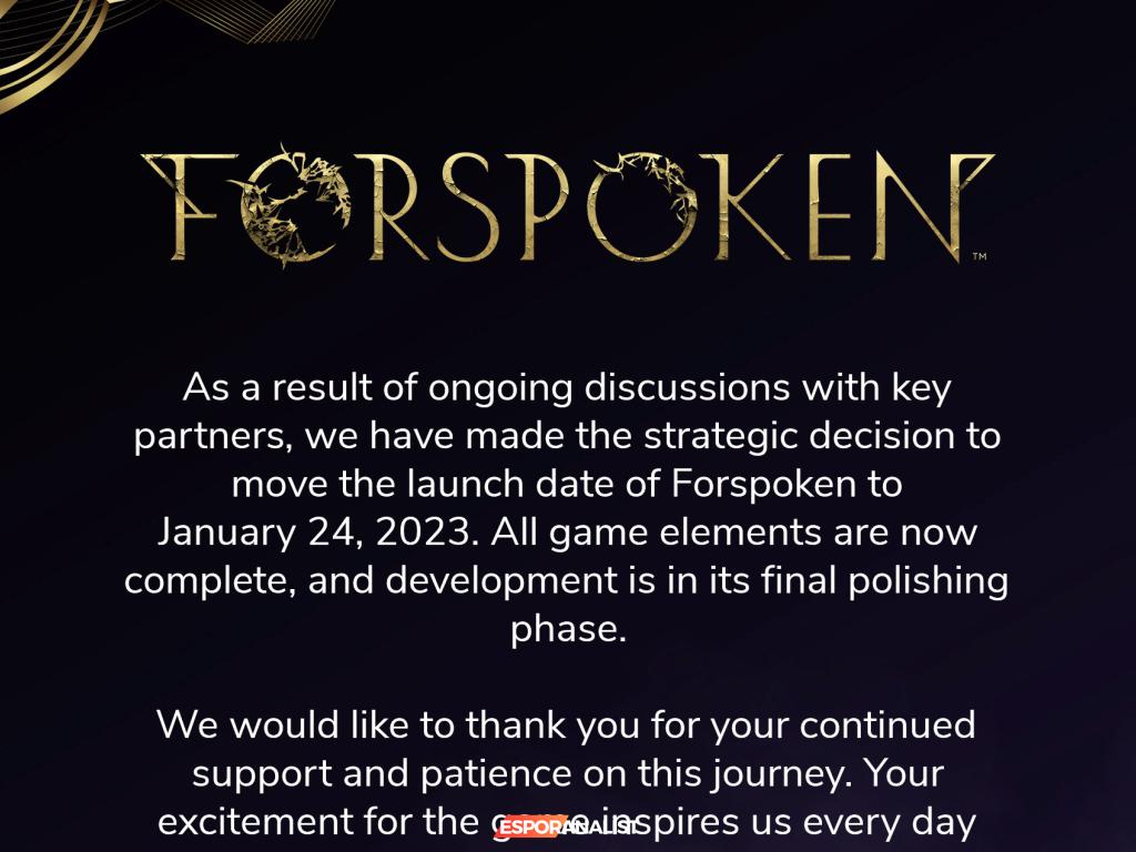 Forspoken'ın Çıkış Tarihi Yine Değişti: Square Enix'in Stratejik Kararları ve Beklentiler