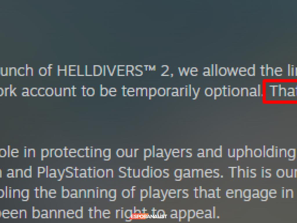 Helldivers 2'de PSN Krizi: Geliştiriciden Gelen Açıklama ve Oyuncu Tepkileri