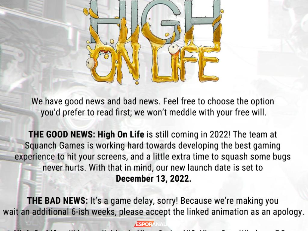 High on Life: Oyunun Çıkış Tarihi Ertelendi, Sabırla Bekleyelim!