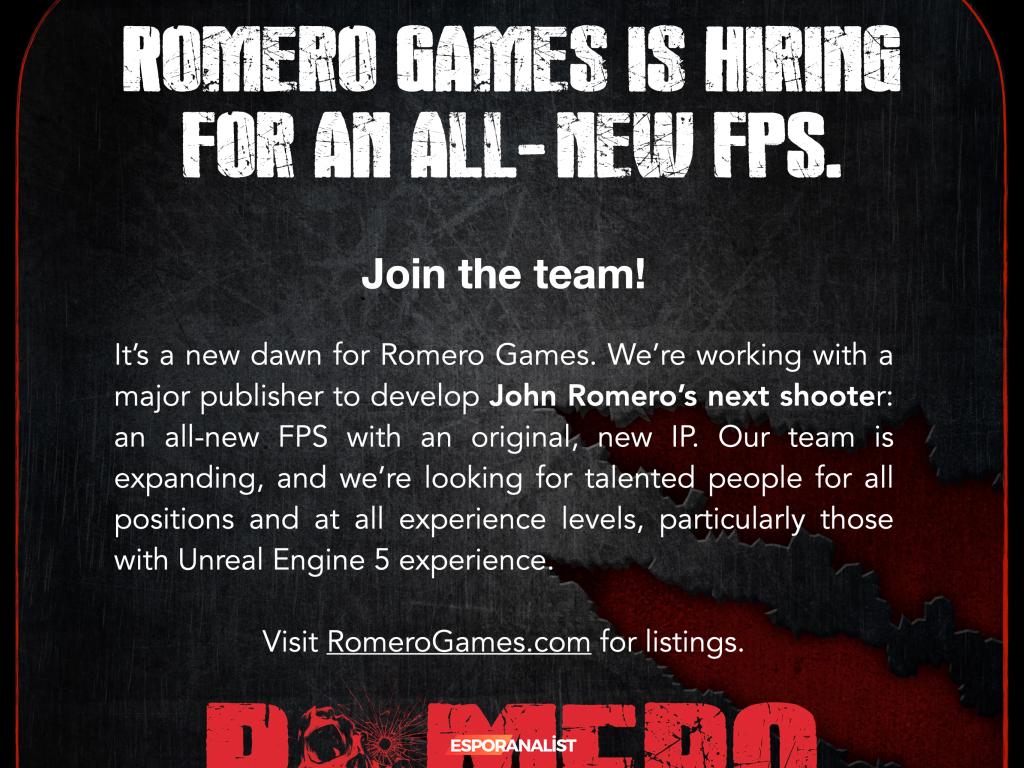 John Romero'dan Yeni Bir FPS Macerası: Epic Unreal Engine 5 ile Geliyor!