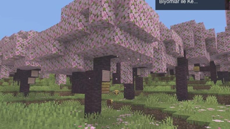Minecraft 1.20 Güncellemesi: Kiraz Ağaçları ve Yeni Biyomlar ile Keşif Zamanı!