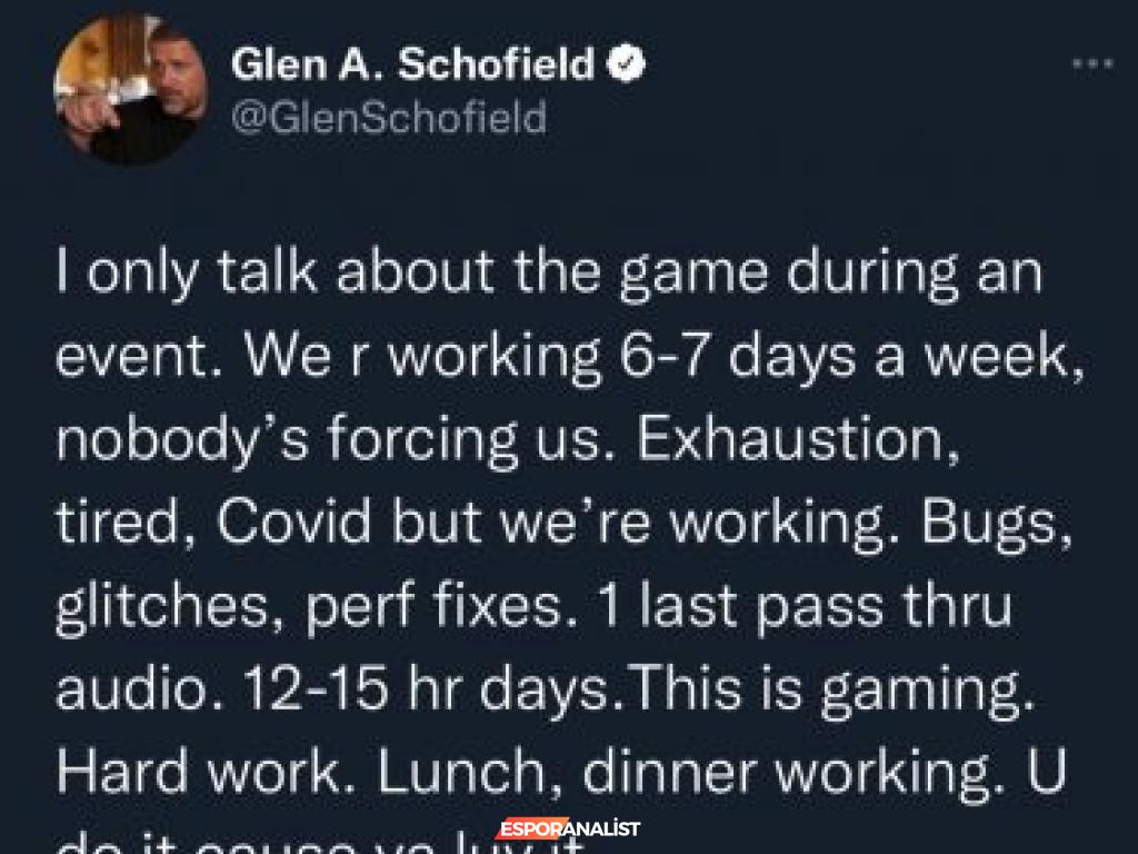 Oyun Geliştiricilerinin Crunch Kültürü: Glen Schofield'in İfadesi ve Tepkiler