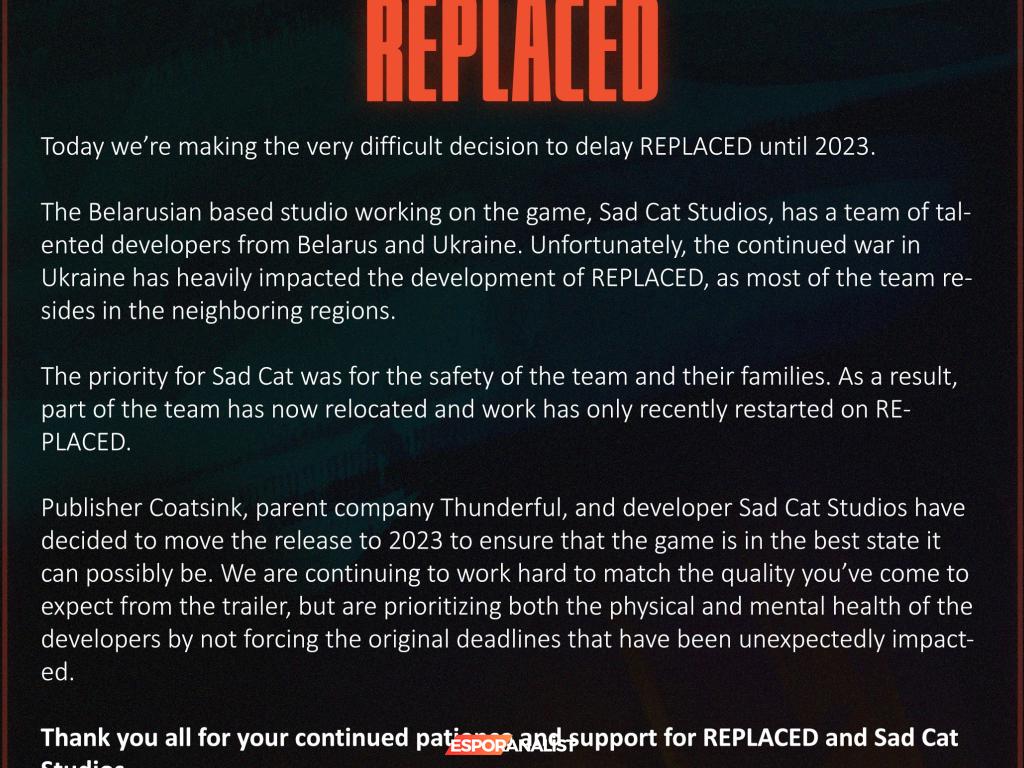 Replaced: Savaşın Gölgelerinde Bekleyen Bir Cyberpunk Hayali