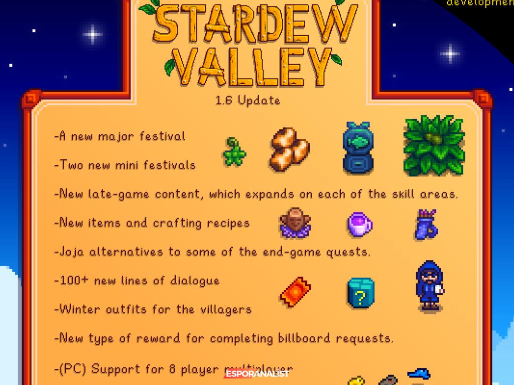 Stardew Valley 1.6 Yaması ile Göz Kamaştıran Yenilikler: Yeni Festival ve Daha Fazlası!