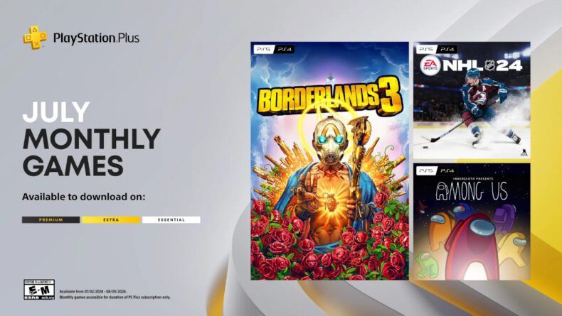 Temmuz Ayında PS Plus Essential ile Hikayenizi Yazın: Borderlands 3, NHL 24 ve Among Us!