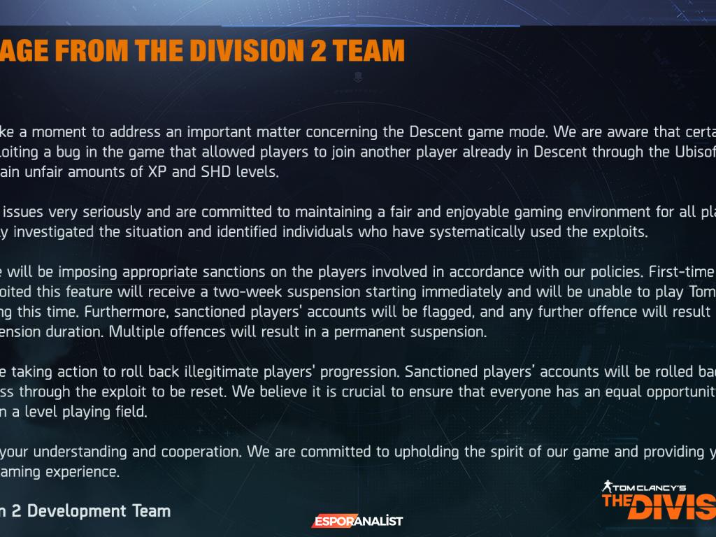 Ubisoft'un Descent Modundaki Açık Kullanımına Ceza: Oyuncular Banlanıyor!