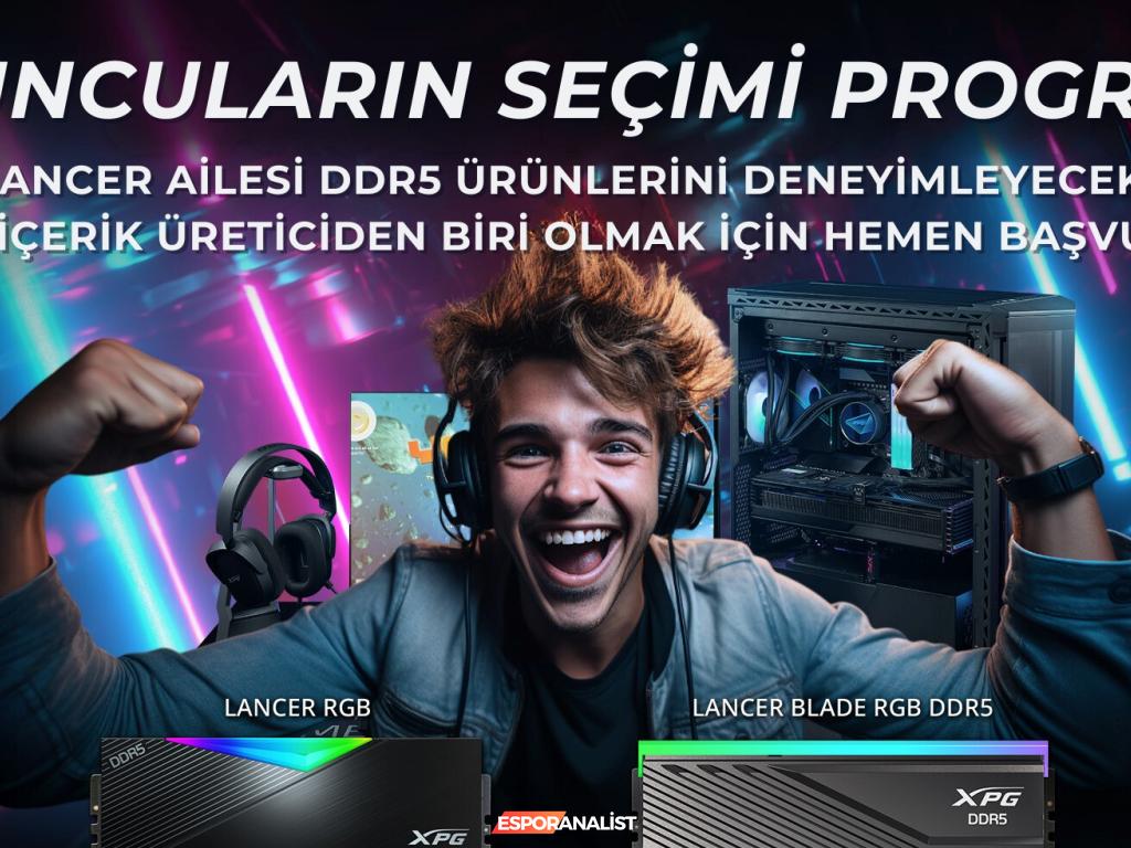 XPG ile Oyun Dünyasında Yeni Bir Heyecan: Oyuncuların Seçimi Xtremer Programı ve LANCER RGB DDR5 Bellek Modülü