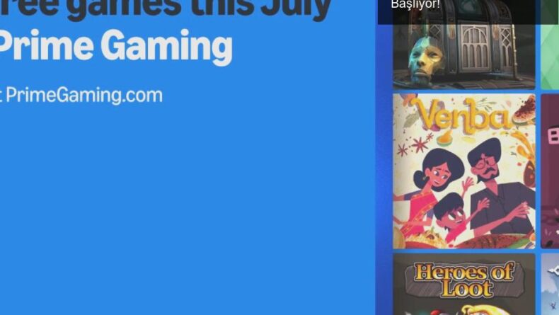 Amazon Prime Gaming ile Temmuz’da 13 Oyun Şöleni Başlıyor!