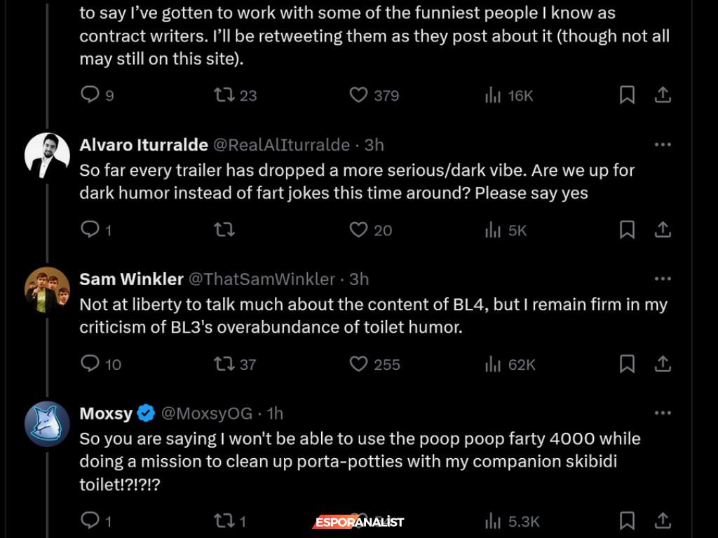 Borderlands 4: Tuvalet Şakaları Yerine Daha Derin Mizah Beklentisi