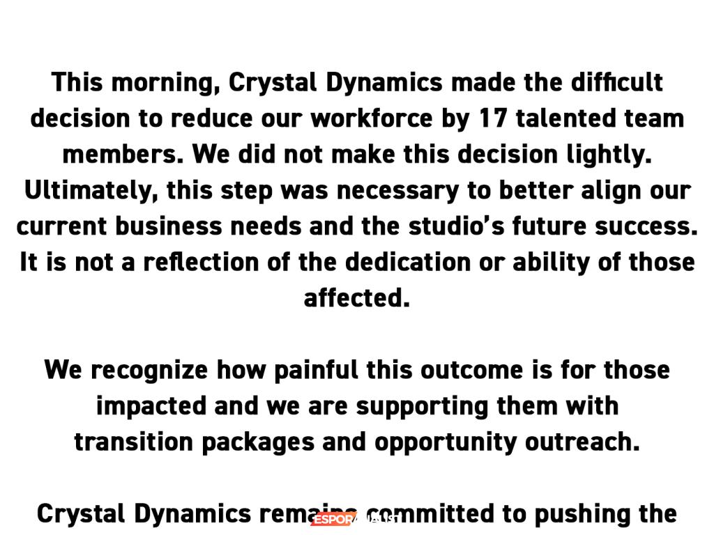 Crystal Dynamics: İşten Çıkarma Dalgası ve Yeni Fırsatlar