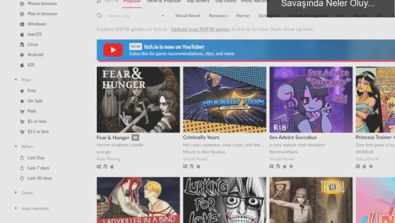 İçerik Kısıtlamaları: itch.io ve Steam’in NSFW Savaşında Neler Oluyor?