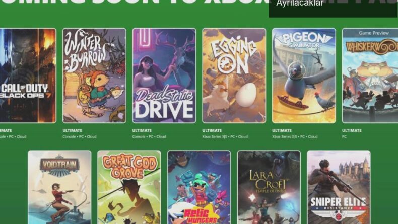 Kasım 2023 için Xbox Game Pass’e Eklenen Oyunlar ve Ayrılacaklar
