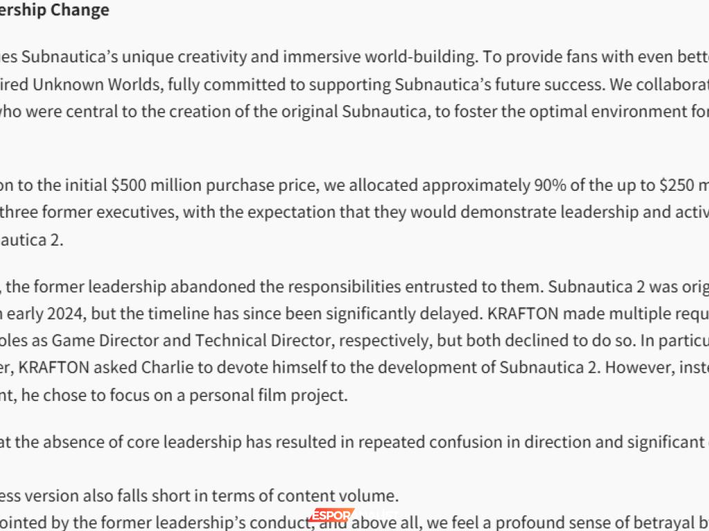 Krafton'da Yönetim Krizi: Subnautica'nın Geleceği Tehlikede!