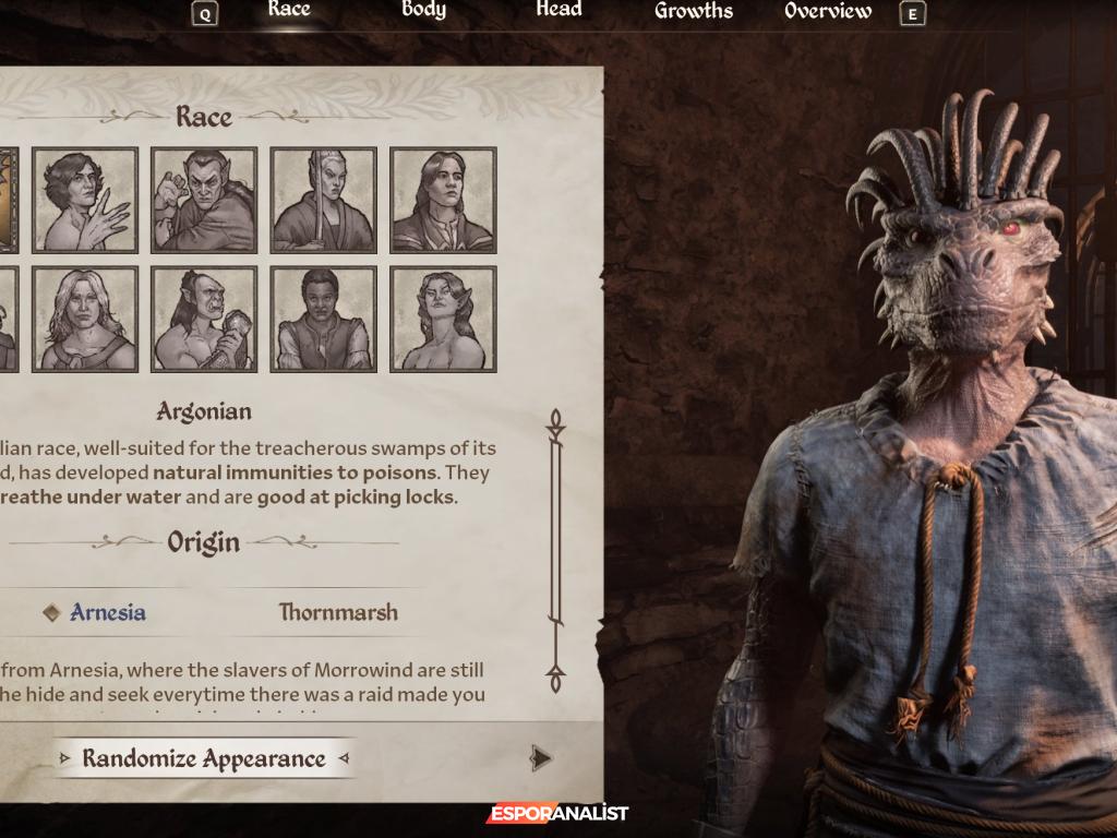 Oblivion Oyunu için Eşsiz Karakter Yaratma Rehberi