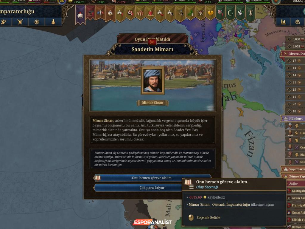 Europa Universalis V: Osmanlı İmparatorluğu'nun Yükselişi ve Stratejik Oyun Deneyimi