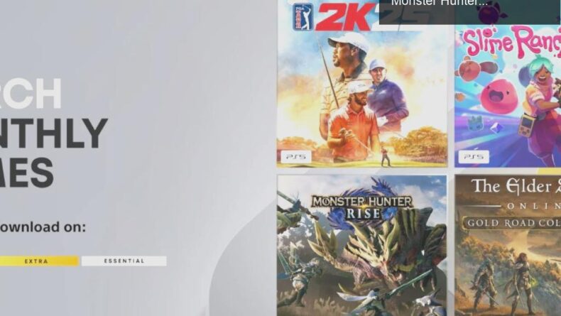 PS Plus Mart 2026 Oyunları Açıklandı: PGA Tour 2K25, Monster Hunter Rise ve Daha Fazlası!