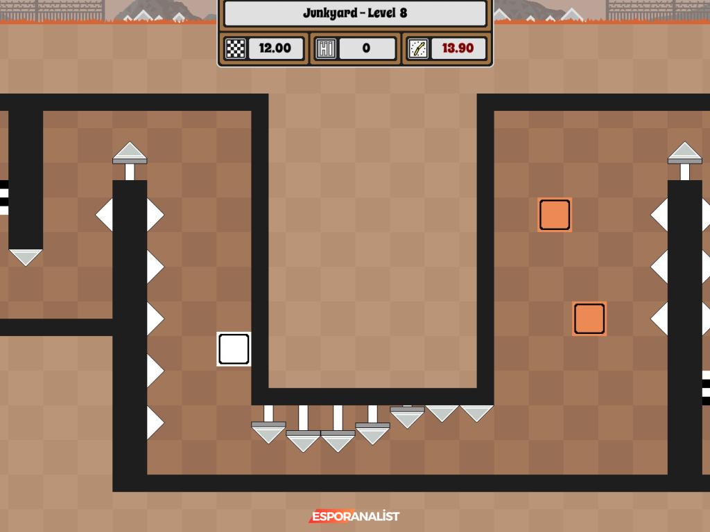 Run Quad Run: Zorlu Parkur Oyununda Kare Kafasıyla Koş!